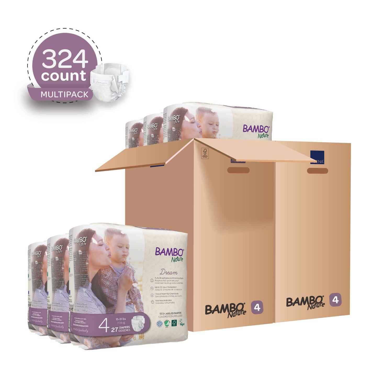Hypoallergenic, Skin Safe, Eco-Labeled Diapers