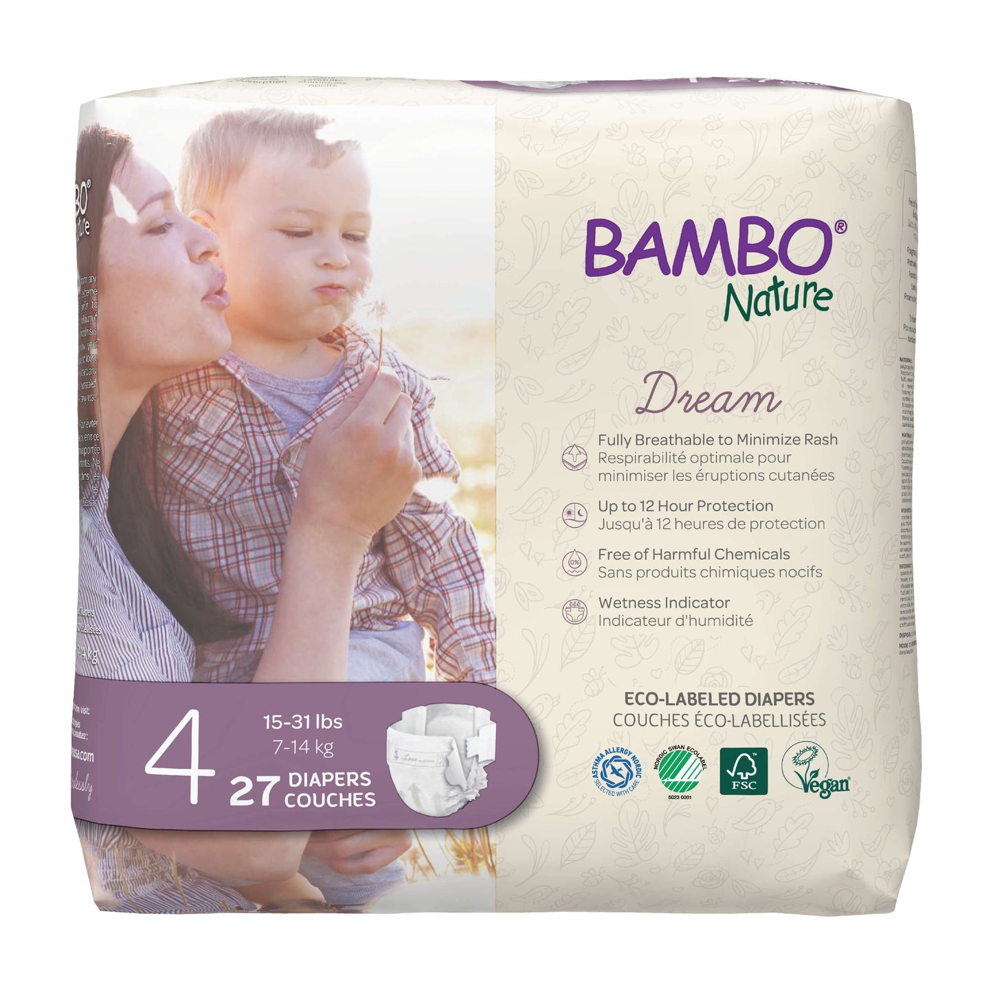 Hypoallergenic, Skin Safe, Eco-Labeled Diapers