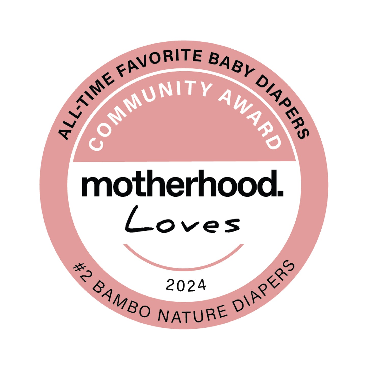 Motherhood Loves Community Award Badge 2024 - Baby Diapers