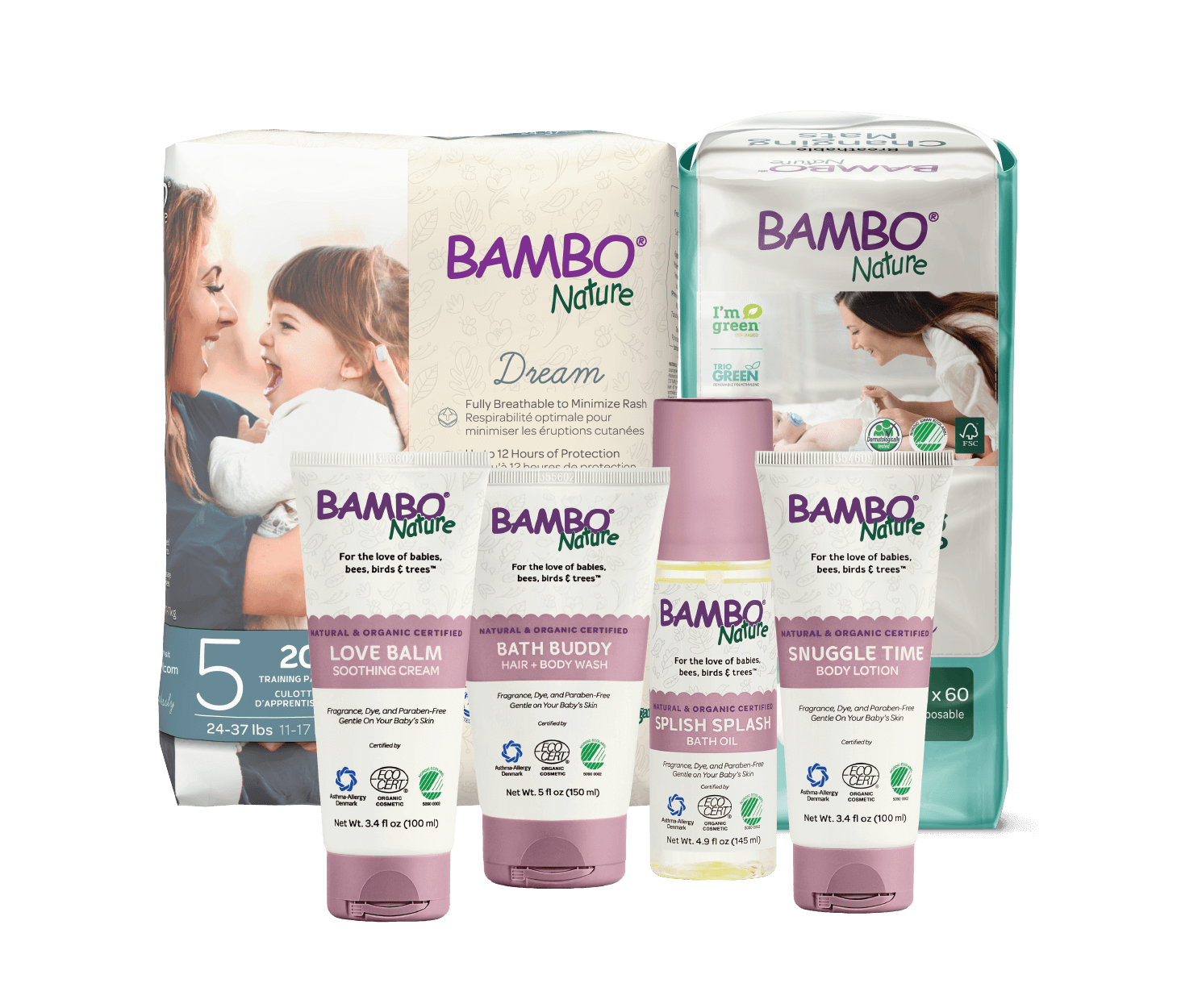 Subscribe and save on Bambo Nature’s award-winning skin-safe baby products