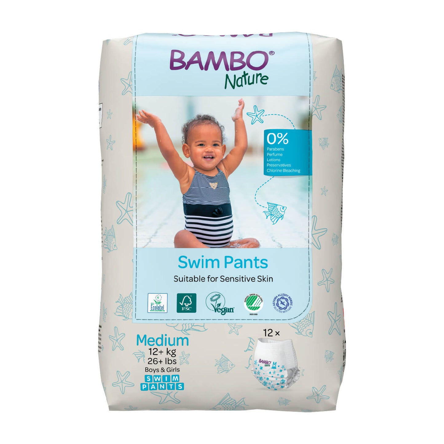 Hypoallergenic Swim Pants, Eco-Labeled Swim Diapers