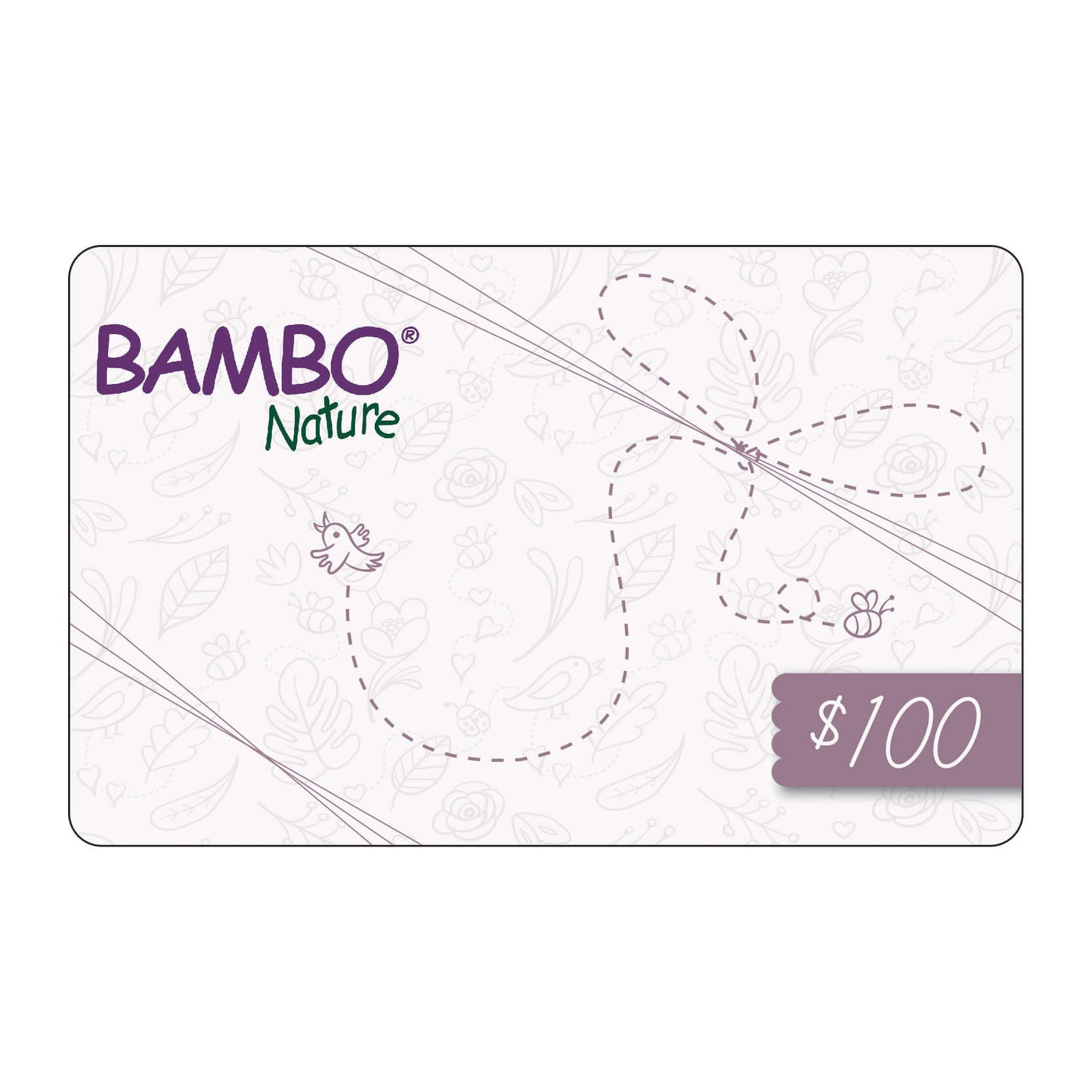 Bambo Nature gift card with $100 value