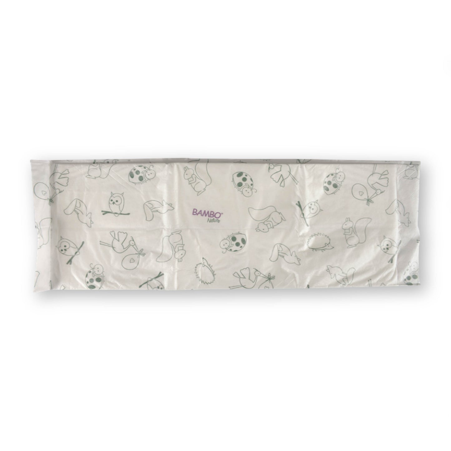 Eight packaged Bambo Nature breathable changing mats stacked – bulk baby changing mats with skin-safe materials