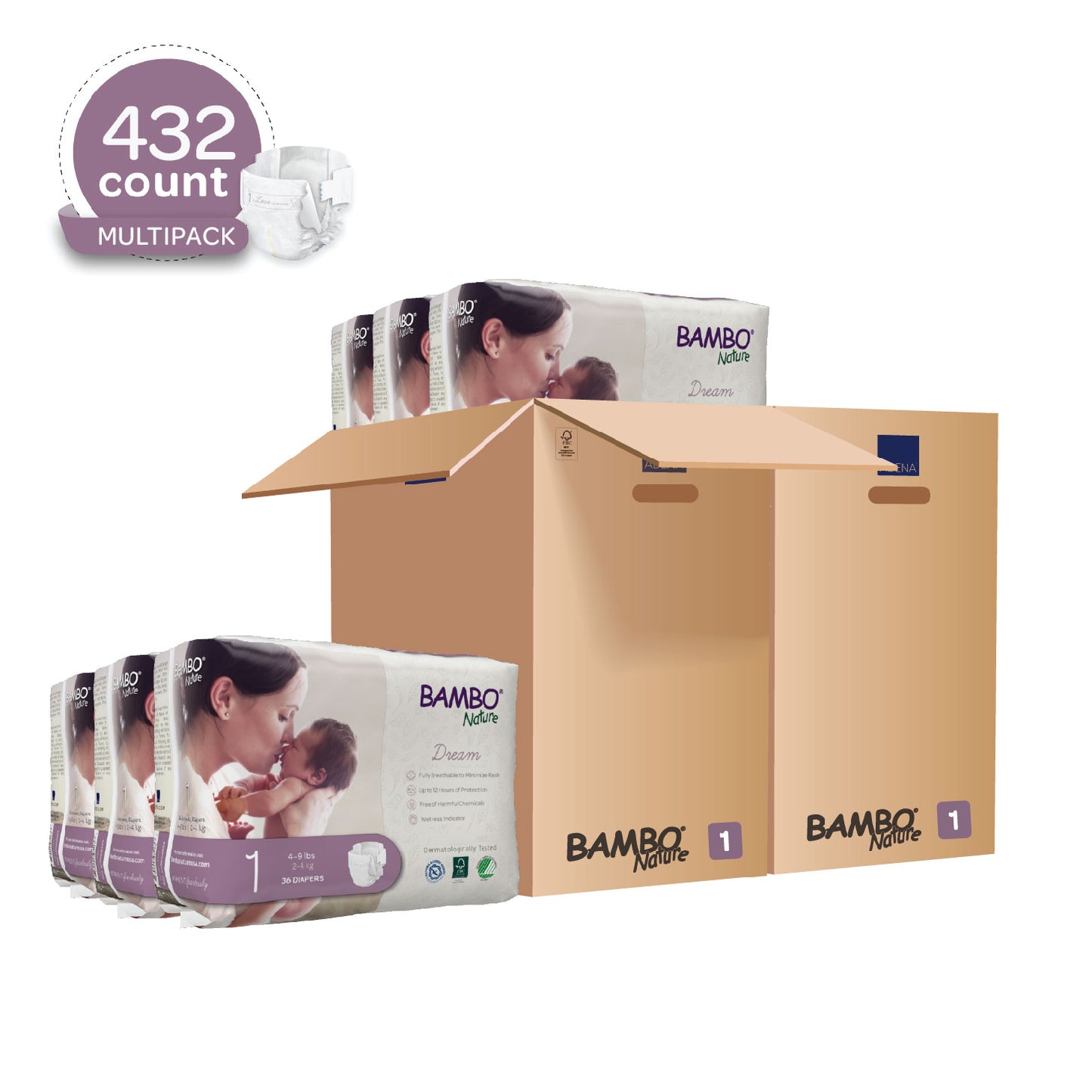 Hypoallergenic, Skin Safe, Eco-Labeled Diapers