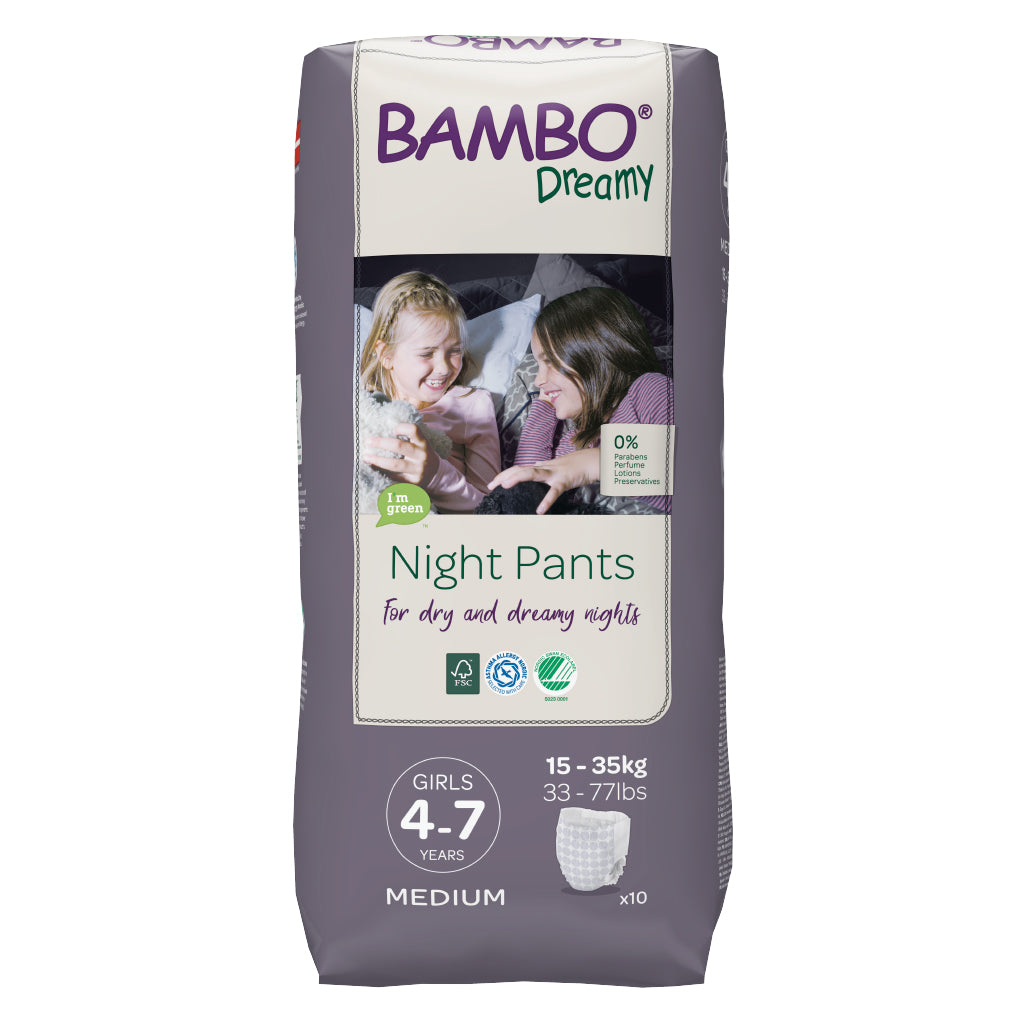 Bambo Nature DREAM Eco-Friendly Disposable Training Pants - Size 6 - 40 lbs  & up (19ct) – Love Me Do Baby & Maternity