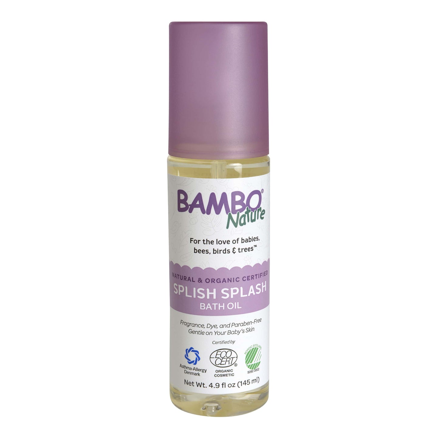 Natural and Organic Bath Oil, Gentle on Baby's Skin