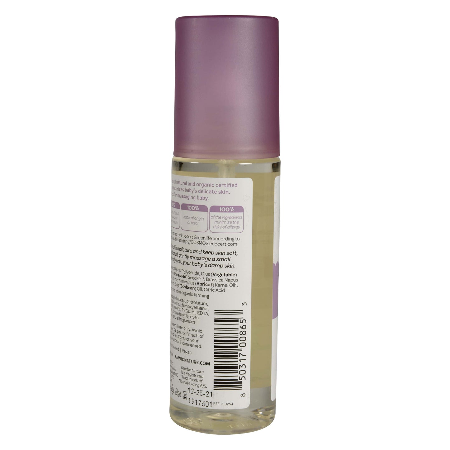 Natural and Organic Bath Oil, Gentle on Baby's Skin