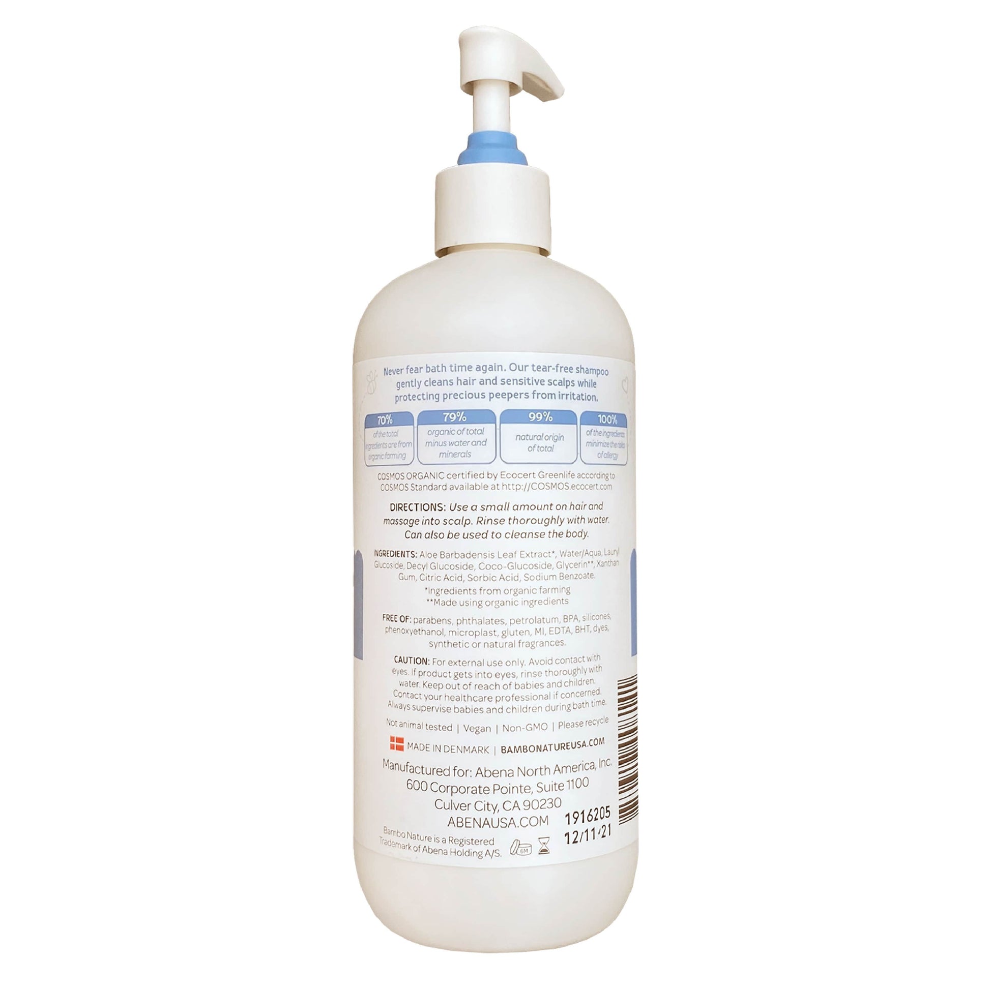 Natural and Organic Baby Shampoo, Gentle on Baby's Skin & Eyes