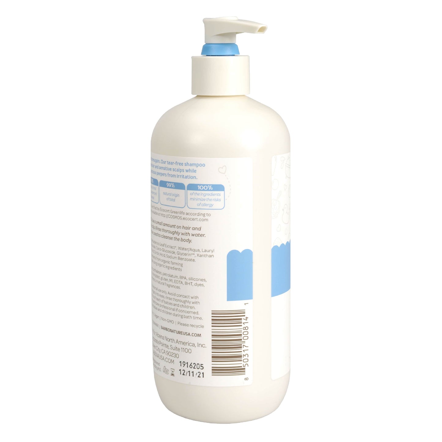 Natural and Organic Baby Shampoo, Gentle on Baby's Skin & Eyes