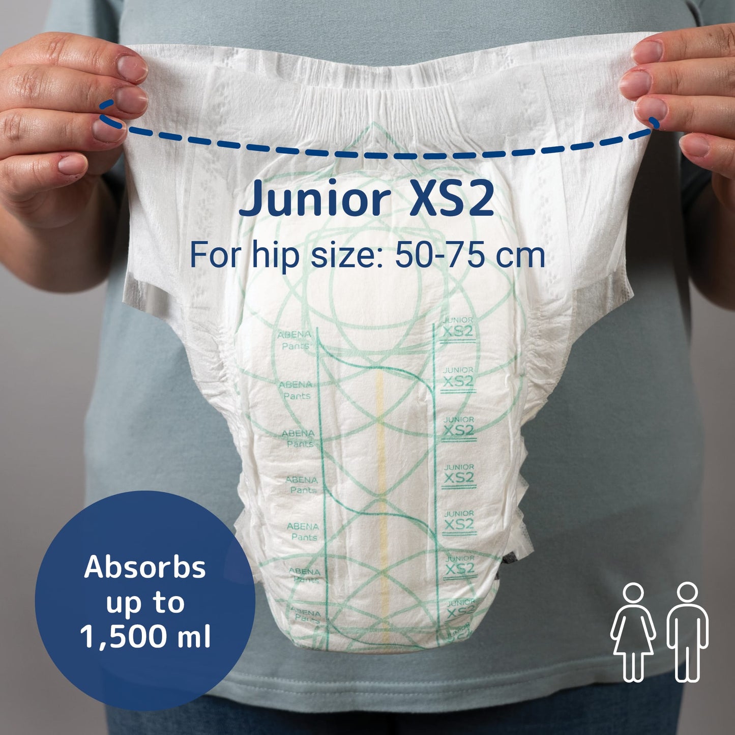 ABENA Pants Junior XS2 - Measurement and absorption 