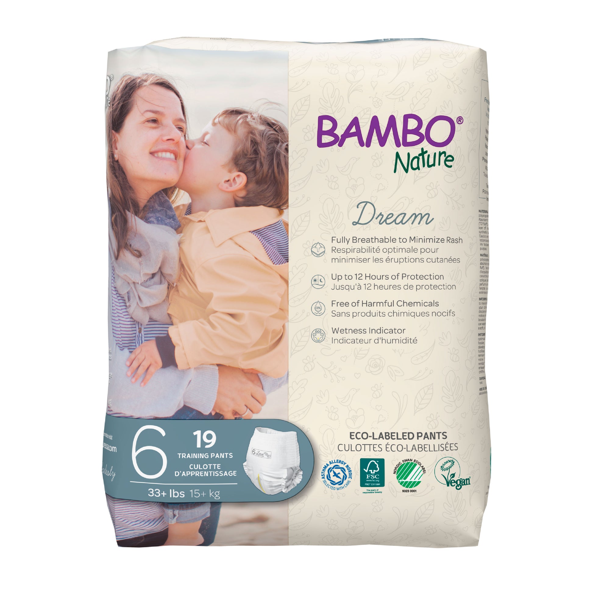  Bambo Nature Premium Training Pants (SIZES 4 TO 6 AVAILABLE),  Size 5, 20 Count : Baby